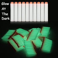 100 Pack Glow Refill Darts - HITWILL Foam Blaster Refill Bullets Glow at the Dark with Wrist Band Compatible for Nerf Elite Series Guns for Boy Girl Children Kid Party Favors Birthday Christmas Gift