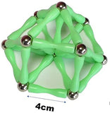WONDERBOX WORKSHOP – Glow-in-the-Dark Magnetic Building Set – 55 Piece Kit. Unlimited Building Potential, STEM Construction Toy. Science, Engineering Maths Educational Gift for Children Boys Girls - Retails $50+