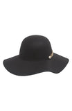 Nordstrom Designer Vince Camuto Premium Felt Chain Trim Hat, Black, one size, Retails $68 US+