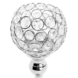 VINCIGANT Crystal Tealight Candle Holder Decor for Wedding Centerpieces, Silver Candlestick Holder for Dining Table, Home Decor, Party, Housewarming Gift(Pack of 2)