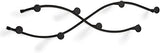 Spectrum Diversified Sweep Double 8-Hook Coat Rack, 22.00 x 2.00 x 4.75 Inches, Black