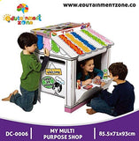 Multi-purpose Shop - 3D Puzzle Coloring Cardboard Playhouses