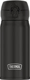 Thermos 12-Ounce Stainless Steel Direct Drink Double Wall Sport Bottle, Black