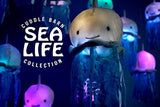 New Cuddle Barn "Bubbles the Jellyfish" Glowing Melodic Stuffed Plush Toy, Retails $64+