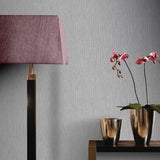 Arthouse 670901 Raffia Silver Wallpaper, Unpasted, one Wallpaper roll covers 58 square feet