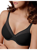 Wonderbra Women's Comfort-U Design Full-Support Underwire Bra, Black Size 38B