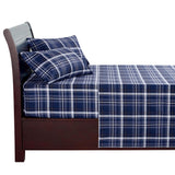 hometrends Blue Flannel Sheet Set - Double