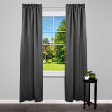 Home Trends 28 in. - 48 in. Drapery Rod Set, 5/8 in. Diameter - Satin Nickel Finish, Hollow Ball
