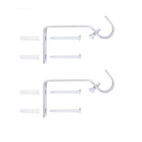 Home Trends 28 in. - 48 in. Drapery Rod Set, 5/8 in. Diameter - Satin Nickel Finish, Hollow Ball