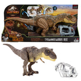 Jurassic World Stomp ‘N Escape Tyrannosaurus Rex Figure Camp Cretaceous Dinosaur Escape Toy with Stomping Movements, Movable Joints, Authentic Deco, Kids Gift Ages 4 Years & Up, Retails $60+