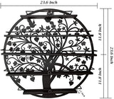 ERYTLLY Wall Mounted Nail Polish Rack, Acrylic Nail Polish Rack, Nail polish Display storage rack, Nail Polish Shelf Organizer, Salon Wall Display Shelf (Round) - Retails $56+