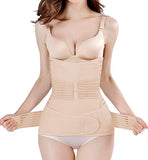ChongErfei 2 in 1 Postpartum Belly Wrap Support Recovery Waist/Pelvis Belt Body Shaper Postnatal Shapewear Nude, One Size