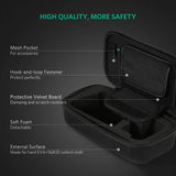 UGREEN Case for Nintendo Switch Portable Travel Carrying Case Shockproof Hard Shell Case Protective Bag Pouch with Carabiner for Switch Console and Accessories Black (Medium)