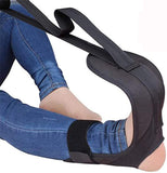 VIDELLY Foot Stretcher and Leg Stretcher Strap Bundle Yoga Rehabilitation Stretching Strap Foot Drop Correction Leg Stretch Band Improve Flexibility Yoga Ligament Stretching Belt for Ankle Feet,Black