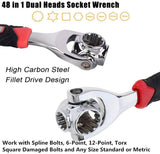 Universal Wrench 48 in 1 Socket Wrench Multifunction Wrench Tool with 360 Degree Rotating Head, Spanner Tool for Home and Car Repair, Retails $50+