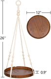 TIMEYARD Macrame Plant Hanger - Indoor Hanging Planter Shelf - Decorative Flower Pot Holder - Boho Bohemian Home Decor, in Box, for Succulents, Cacti, Small Plants
