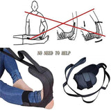 VIDELLY Foot Stretcher and Leg Stretcher Strap Bundle Yoga Rehabilitation Stretching Strap Foot Drop Correction Leg Stretch Band Improve Flexibility Yoga Ligament Stretching Belt for Ankle Feet,Black