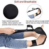 VIDELLY Foot Stretcher and Leg Stretcher Strap Bundle Yoga Rehabilitation Stretching Strap Foot Drop Correction Leg Stretch Band Improve Flexibility Yoga Ligament Stretching Belt for Ankle Feet,Black