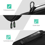 UGREEN Case for Nintendo Switch Portable Travel Carrying Case Shockproof Hard Shell Case Protective Bag Pouch with Carabiner for Switch Console and Accessories Black (Medium)