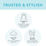 The Honest Company Club Box Diapers with TrueAbsorb Technology, Rose Blossom & Sliced Fruit, Size 1, 80 Count