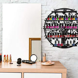 ERYTLLY Wall Mounted Nail Polish Rack, Acrylic Nail Polish Rack, Nail polish Display storage rack, Nail Polish Shelf Organizer, Salon Wall Display Shelf (Round) - Retails $56+