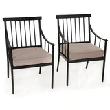 Wayfair Item! PHI VILLA 2-Piece Stylish Steel Patio Outdoor Dining Chairs Set - Retails $320US+