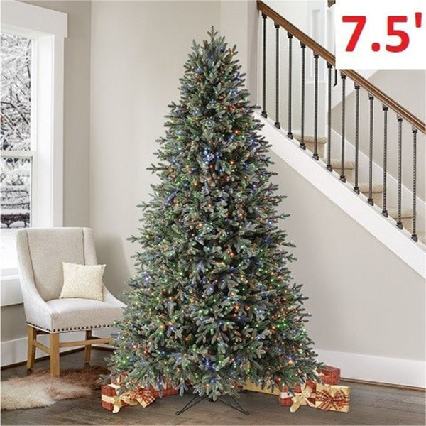New in box! Beautiful Costco 7.5′ Pre-Lit Radiant 780 Dual LED LIGHTS LED Artificial Christmas Tree with remote! Retails $699+