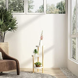 Welland Pine 3 Tier Corner Plant Stand Tall Indoor Plant Holders Plant Display Rack for Home Garden - Retails $75+