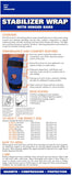 Champion Neoprene Knee Stabilizer Wrap with Hinged Bars, Blue, Medium - Retails $87+