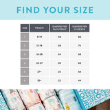 The Honest Company Club Box Diapers with TrueAbsorb Technology, Rose Blossom & Sliced Fruit, Size 1, 80 Count