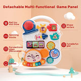 CUTE STONE Sit-to-Stand Learning Walker, 2 in 1 Baby Walker, Kids Early Educational Activity Center, Multifunctional Removable Play Panel, Baby Music Learning Toy Gift for Infant Boys Girls - Retails $80+