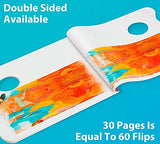 Paint Palette Pad, Ohuhu 1 Pack A4 8.3"x12" 68LB/105GSM Foundation Disposable Palette Paper Pad with Thumb Hole for Mixing Acrylic Paint Oils Watercolors Caseins Gouache-Paint Mixing Palette, Artist Gift