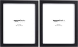 AmazonBasics Photo Picture Frame - 8" x 10", Black, 2-Pack