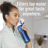 Brita Premium Filtering Water Bottle with Filter, BPA-Free, Sapphire, 768 mL, no package