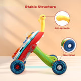CUTE STONE Sit-to-Stand Learning Walker, 2 in 1 Baby Walker, Kids Early Educational Activity Center, Multifunctional Removable Play Panel, Baby Music Learning Toy Gift for Infant Boys Girls - Retails $80+