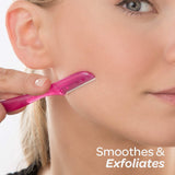 HYDRO SILK Schick Hydro Silk Touch-Up Multipurpose Exfoliating Dermaplaning Tool, Eyebrow Razor, and Facial Razor with Precision Cover, 3 Count