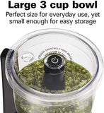 Hamilton Beach Food Processor Mini Chopper, 3 Cup, Electric, Black - Tested, Light Use