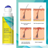 Lumanere Razor Bumps Solution for Ingrown Hair, Hair Inhibitor – After Shave Serum, Roll-on for Bikini Area, Legs and Underarm Area for Men and Women