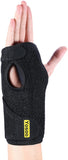 Wrist Brace, Yosoo Night Sleep Adjustable Neoprene 1 Pair Wrist Splint Hand Brace for Wrist Carpal Tunnel Syndrome Support, Arthritis, Sprains and Bursitis, Black