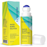 Lumanere Razor Bumps Solution for Ingrown Hair, Hair Inhibitor – After Shave Serum, Roll-on for Bikini Area, Legs and Underarm Area for Men and Women