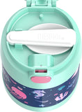 THERMOS FUNTAINER 10 Ounce Stainless Steel Kids Food Jar, Ocean, has small dent on one side