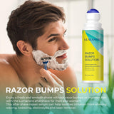Lumanere Razor Bumps Solution for Ingrown Hair, Hair Inhibitor – After Shave Serum, Roll-on for Bikini Area, Legs and Underarm Area for Men and Women
