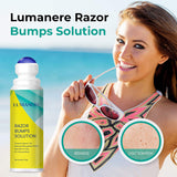 Lumanere Razor Bumps Solution for Ingrown Hair, Hair Inhibitor – After Shave Serum, Roll-on for Bikini Area, Legs and Underarm Area for Men and Women