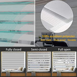 KELIXU Horizontal Window Shade Blind Zebra Dual Roller Blinds Day and Night Blinds Curtains，Easy to Install, 25.6" x 59",Gray