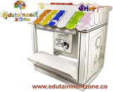 Multi-purpose Shop - 3D Puzzle Coloring Cardboard Playhouses