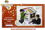 Multi-purpose Shop - 3D Puzzle Coloring Cardboard Playhouses
