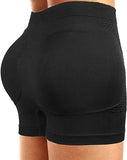 CeesyJuly Womens Padded Shapewear Hip Enhancer Butt Lifter Waist Trainer Control Boyshorts, Black - Size S/M