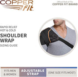 Copper Fit Rapid Relief Shoulder Wrap with Hot/Cold Ice Pack