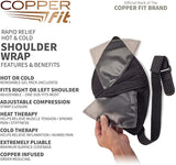 Copper Fit Rapid Relief Shoulder Wrap with Hot/Cold Ice Pack