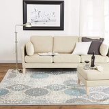 Home Dynamix Boho Andorra Transitional Damask Area , Grey-Blue, 6'6"x9'6" Retails $190+